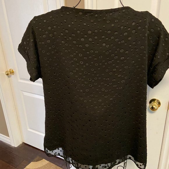 Banana Republic Short Sleeve Flutter Sleeve Lined Top Size XL, EUC - Picture 6 of 15